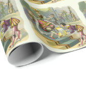 ヴィンテージオールドキングコール子供部屋韻の詩 ラッピングペーパー (ロールコーナー)