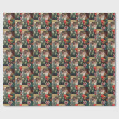 ヴィンテージオールドクラシックサンタ・セント・ニコラス ラッピングペーパー (フラット)