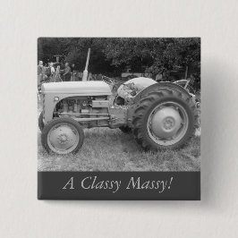 ヴィンテージオールドグレーマッシーファーディソントラクター 缶バッジ