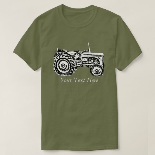 ヴィンテージオールドグレーマッシーファーディソントラクター Tシャツ (デザイン正面)