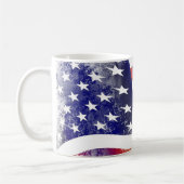 ヴィンテージオールドグローリー国旗 コーヒーマグカップ (左)