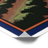 ヴィンテージオールドシトラスムーンビームフルーツクラートラベル ポスター (角)