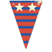 ヴィンテージオールドスクールカラーデザインアメリカ国旗 バンティングフラッグ (第2の旗)