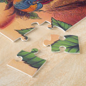 ヴィンテージオールドスクールタトゥーガールズ ジグソーパズル (側面)