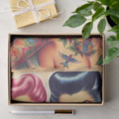 ヴィンテージオールドスクールタトゥーガールズ 薄葉紙 (ギフト)