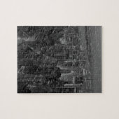 ヴィンテージオールドスタイルニューヨークシティスクリプト ジグソーパズル (横)