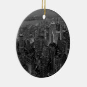 ヴィンテージオールドスタイルニューヨークシティスクリプト セラミックオーナメント (右)
