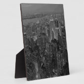 ヴィンテージオールドスタイルニューヨークシティスクリプト フォトプラーク (側面)