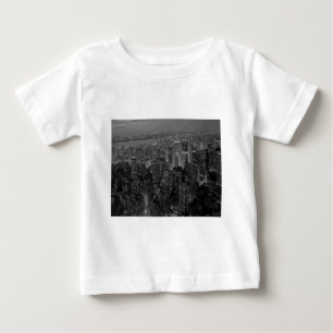 ヴィンテージオールドスタイルニューヨークシティスクリプト ベビーTシャツ