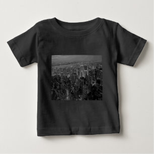 ヴィンテージオールドスタイルニューヨークシティスクリプト ベビーTシャツ
