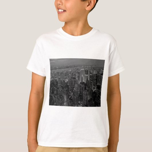 ヴィンテージオールドスタイルニューヨークシティスクリプト Tシャツ (正面)