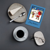 ヴィンテージオールドタイムサンタベビーギフトクリスマス ポストカード