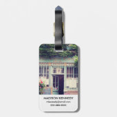 ヴィンテージオールドタウンパリ ラゲッジタグ (裏面縦)