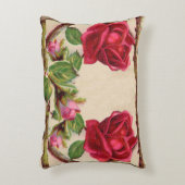 ヴィンテージオールドバラ素朴ビクトリアンアンティーク アクセントクッション (正面(垂直))
