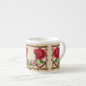 ヴィンテージオールドバラ素朴ビクトリアンアンティーク エスプレッソカップ (正面右)