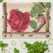 ヴィンテージオールドバラ素朴ビクトリアンアンティーク キッチンタオル (折り畳み)