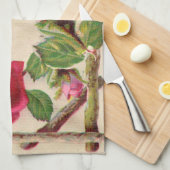 ヴィンテージオールドバラ素朴ビクトリアンアンティーク キッチンタオル (四つ折り)