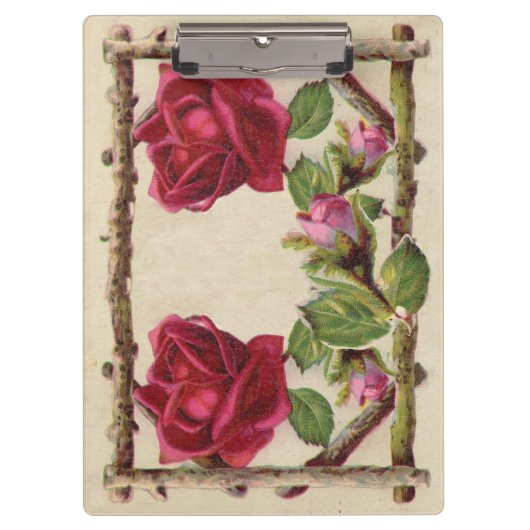 ヴィンテージオールドバラ素朴ビクトリアンアンティーク クリップボード (正面)