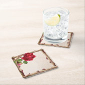 ヴィンテージオールドバラ素朴ビクトリアンアンティーク スクエアペーパーコースター (インサイチュ)