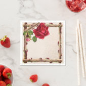 ヴィンテージオールドバラ素朴ビクトリアンアンティーク スタンダードカクテルナプキン (インサイチュ)