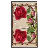 ヴィンテージオールドバラ素朴ビクトリアンアンティーク スモールペーパーバッグ (裏面)