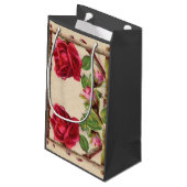 ヴィンテージオールドバラ素朴ビクトリアンアンティーク スモールペーパーバッグ (裏面アングル)