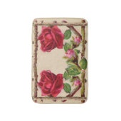 ヴィンテージオールドバラ素朴ビクトリアンアンティーク バスマット (正面縦)