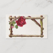 ヴィンテージオールドバラ素朴ビクトリアンアンティーク プレイスカード (裏面)