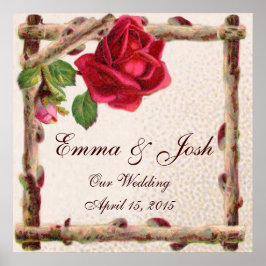 ヴィンテージオールドバラ素朴ビクトリアンアンティーク ポスター