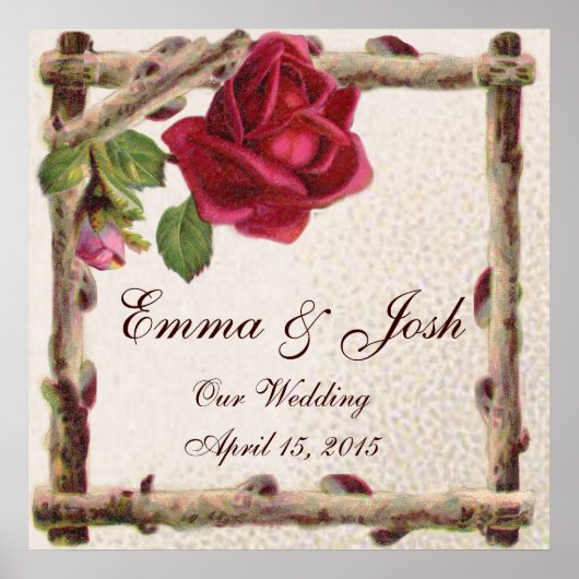 ヴィンテージオールドバラ素朴ビクトリアンアンティーク ポスター (正面)