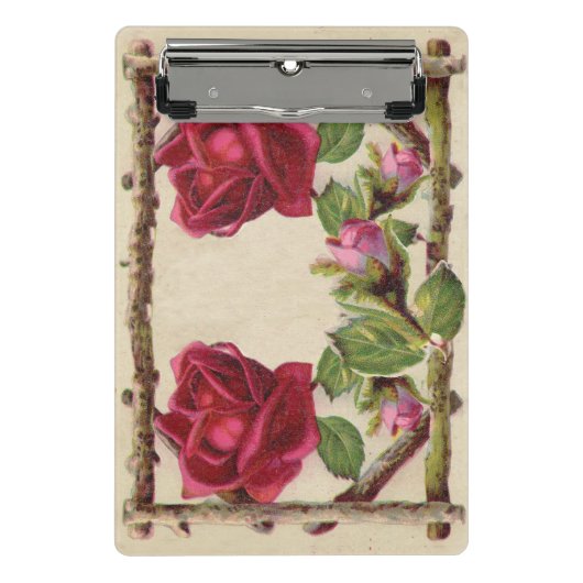 ヴィンテージオールドバラ素朴ビクトリアンアンティーク ミニクリップボード (正面)
