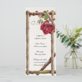 ヴィンテージオールドバラ素朴ビクトリアンアンティーク メニュー (スタンド正面)