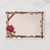 ヴィンテージオールドバラ素朴ビクトリアンアンティーク 名刺 (裏面)