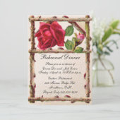 ヴィンテージオールドバラ素朴ビクトリアンアンティーク 招待状 (スタンド正面)