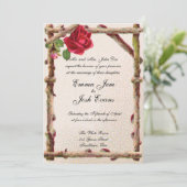 ヴィンテージオールドバラ素朴ビクトリアンアンティーク 招待状 (スタンド正面)