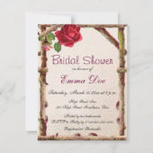 ヴィンテージオールドバラ素朴ビクトリアンアンティーク 招待状 (正面)