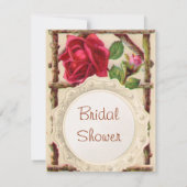 ヴィンテージオールドバラ素朴ビクトリアンアンティーク 招待状 (裏面)