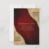 ヴィンテージオールドパーチメントビクトリアン、サンキューカード サンキューカード (裏面)