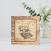 ヴィンテージオールドファッションアート作家/ライターギフト シーズンカード (スタンド正面)