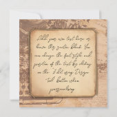 ヴィンテージオールドファッションアート作家/ライターギフト シーズンカード (裏面)