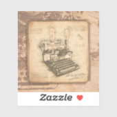 ヴィンテージオールドファッションアート作家/ライターギフト シール (シート)