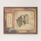 ヴィンテージオールドファッションアート作家/ライターギフト ジグソーパズル (横)