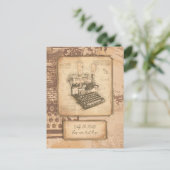 ヴィンテージオールドファッションアート作家/ライターギフト ポストカード (スタンド正面)