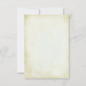 ヴィンテージオールドファッションドウェスタンテーマウェディングRSVP 出欠カード (裏面)