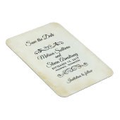 ヴィンテージオールドファッションドウェスタンテーマ日付を保存 マグネット (右側)