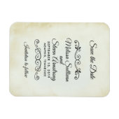 ヴィンテージオールドファッションドウェスタンテーマ日付を保存 マグネット (横)