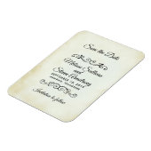 ヴィンテージオールドファッションドウェスタンテーマ日付を保存 マグネット (左側)