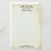 ヴィンテージオールドファッションドウェスタンテーマ 便箋 (正面/裏面)