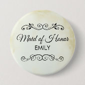 ヴィンテージオールドファッションドウェスタン・ウェディング・パーティー 缶バッジ (正面)