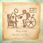 ヴィンテージオールドファッション介護士、介護助手 ウィンドウサイン (シート3)